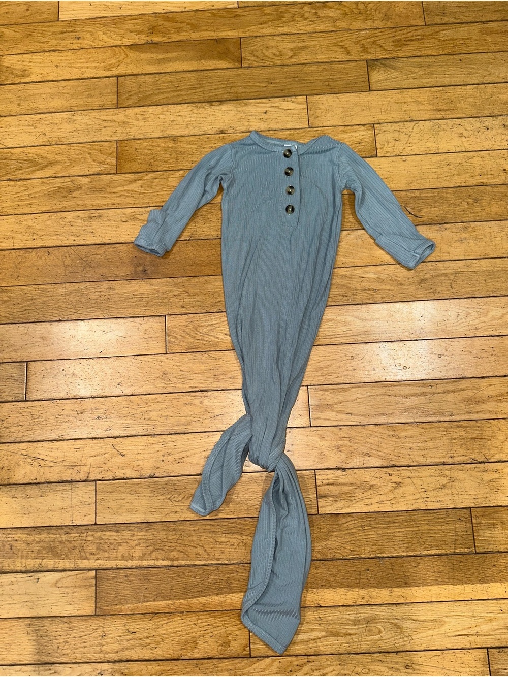 Baby Unisex Lou Lou & Company ribbed long sleeve gown sleep